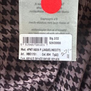 Brown and Black Houndstooth Garment